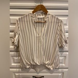 Lush high-low surplice blouse